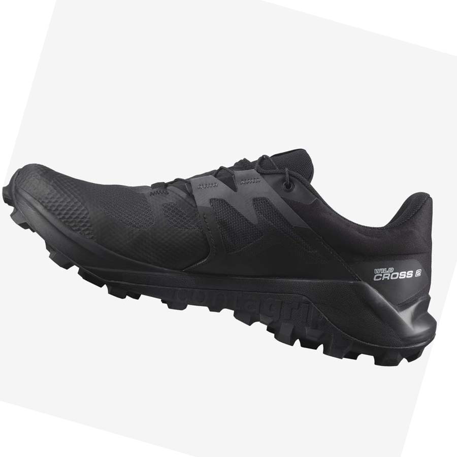 Tenis Para Trail Running Salomon WILDCROSS 2 GORE-TEX Hombre Negros | MX 3536NWY